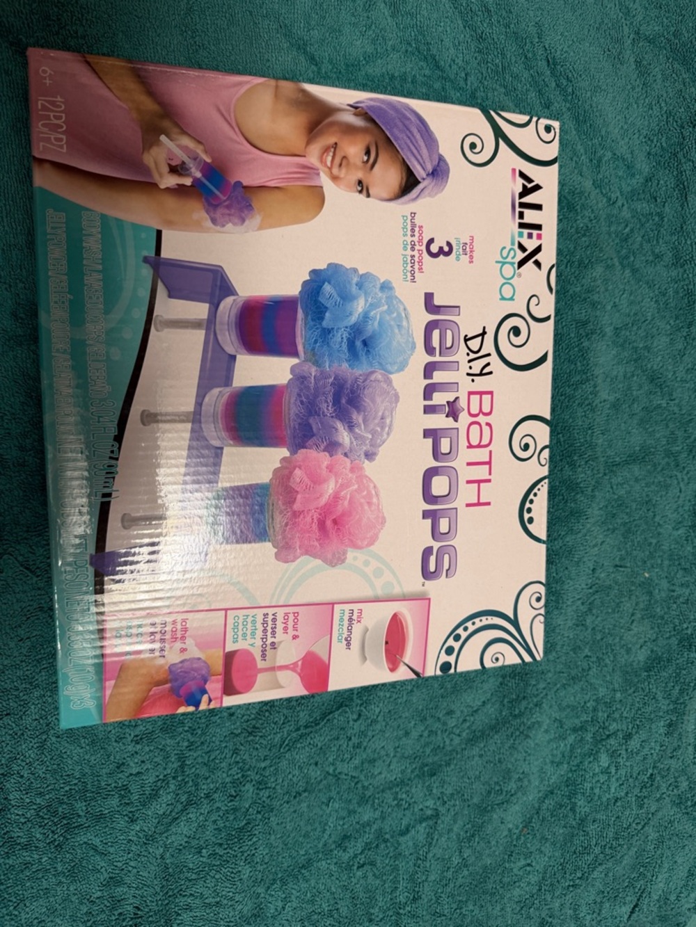 Pink, Purple, Blue Kids Bath Set
